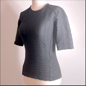 Rag & Bone - Black Stretch Knit Back Top, size XS